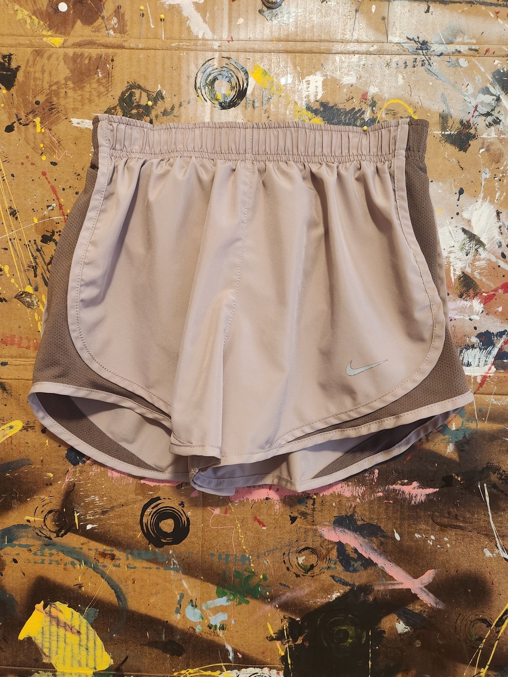 Nike Women's Mauve Training Shorts with Mesh Panels